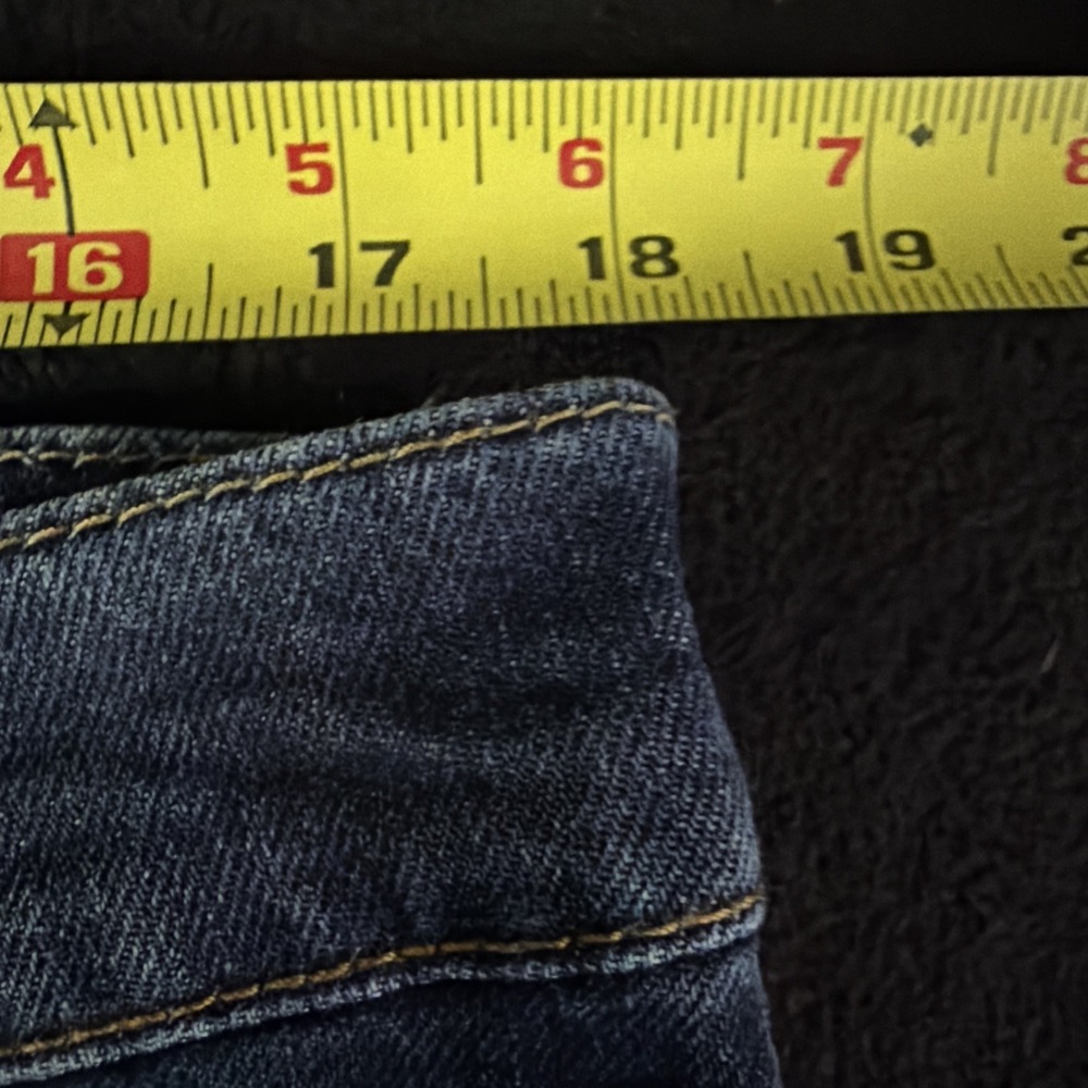 Levi Premium 511 SLIM FIT DARK WASH BLUE STRETCH Leather Patch Big E 36/34 - Picture 10 of 11